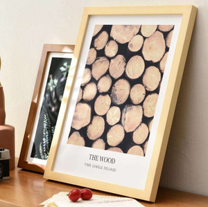 Marco de Madera Sólida A4 para Pósteres Artísticos, Venta al Por Mayor, 8x10, Pino Natural Blanco, MOQ 200 Piezas, Proveedor Directo de Fábrica - Product Image 4