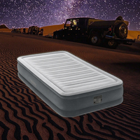 Matelas Gonflable Deluxe Ultra Confortable Convertible en Fibre-Tech avec Pompe Électrique Intégrée, Hauteur de Lit 18 Pouces, Idéal Chambre et Hôtel