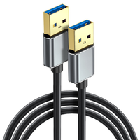 Kabel ekstensi Transfer Data USB 3.0 5Gbps, kabel ekstensi USB berlapis emas tahan lama, kabel OTG Transfer Data Super cepat untuk pria/wanita/USB C/micro-b