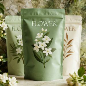 Bolsas de Mylar Laminadas con Papel de Aluminio, con Cierre Hermético, Reutilizables, Resistentes a la Humedad, con Logotipo Impreso Personalizado, para Cuidado de la Piel, Jabón Corporal y de Baño - Product Image 1