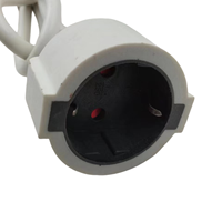 Cordon d'alimentation de rallonge 16A 250V IP44 H05VV-F 3G1.5mm² avec prise femelle Schuko vers fil nu