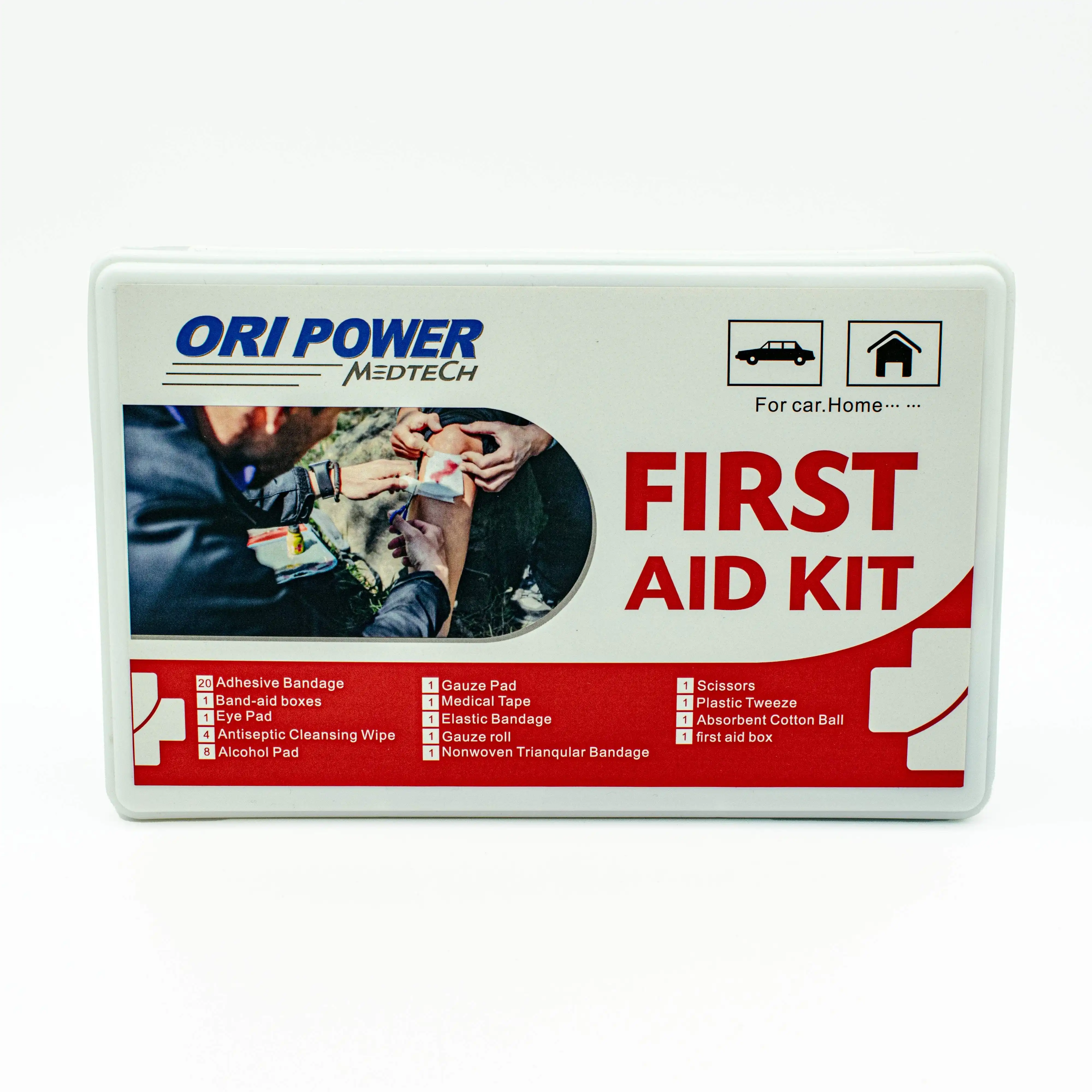 Oripower Solid Color First Aid Pp Box For Outdoors Portable To Carry Medical Kit