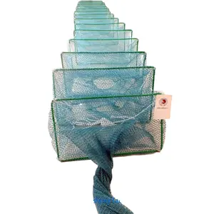 Hot bán 380d/6ply màu xanh lá cây cá bẫy multifilament HDPE tuyệt vời Tường Cá lồng ráp cá lồng