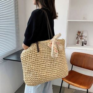 Rơm Vòng Crossbody Túi Dệt Rắn Ngựa Hàng Nửa Trăng Ngọc Trai Đính Cườm Túi Việt Nam Mây Túi Xách Lấp Lánh Bãi Biển - Product Image 2