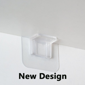 Support adhésif sans perçage pour étagère de placard, alternative aux clous, sans perforation, pour panneau stratifié de garde-robe - Product Image 2