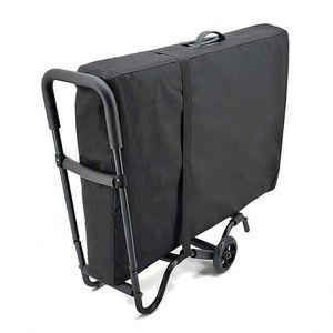 Sac de transport professionnel noir universel pour tables de massage, prix direct usine BSCI, avec une poche. - Product Image 5