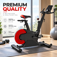 K-FIT GSP0340 Vélo de spinning stable avec support tablette en PU couleur personnalisable pour l'exercice physique aérobie quotidien en famille