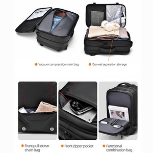<span class=keywords><strong>Sac</strong></span> à <span class=keywords><strong>Dos</strong></span> <span class=keywords><strong>Homme</strong></span> Anti-Vide avec Pompe Extensible, Séparation Sec/Humide, Cadenas à Code, Étanche pour Voyage et Ordinateur Portable, <span class=keywords><strong>Noir</strong></span> Professionnel - Product Image 3