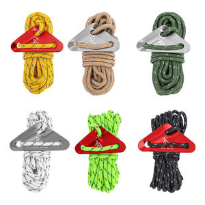 Cuerda de nailon Oxford para tienda de campaña, estaca de suelo tipo V Trigone, para camping al aire libre, resistente al viento, reflectante, ajustable y engrosada - Product Image 2