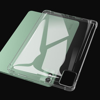 Pour Tecno Megapad 11 étui transparent, transparent mince antichoc coussin d'air coin souple coque arrière en TPU pour Tecno Megapad 11"