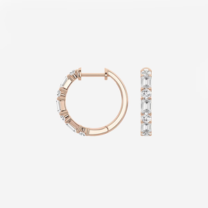 ต่างหูห่วงเพชรเม็ดใหญ่ 1 1/3 กะรัต แบบผสมเพชรเลี้ยงในห้องปฏิบัติการ ระยิบระยับสวยงาม หรูหรา คุณภาพเยี่ยม เหมาะสำหรับผู้หญิงในงานแต่งงาน - Product Image 2