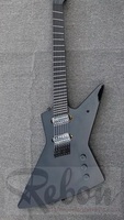 7 String EX Fanned Fret Multi Scale Electric Guitar Neck Through Body with Ebony Fretboard