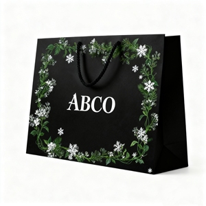 Sac cadeau de luxe en papier fourre-tout européen Logo en matériau kraft personnalisé Emballage de boutique en relief pour vêtements Lunettes imprimées - Product Image 4