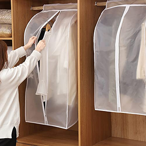 Housse de rangement transparente givrée imperméable pour vêtements, sac de protection anti-poussière pour vêtements - Product Image 4