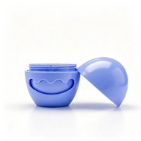 Pot de crème pour le visage en forme d'œuf de 50 ml en plastique PP, impression UV personnalisée, couleur personnalisée, sans danger pour la peau