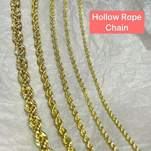 สร้อยคอเชือกทองคำแท้ 18K ยี่ห้อ Xinfly รุ่น AU750 ขนาด 1.9 มม.-6.0 มม. ปรับขนาดได้ สลักโลโก้ได้ สไตล์อิตาลี ขัดเงาอย่างดี สำหรับผู้ชายและผู้หญิง - Product Image 2