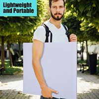 Capoda 10-pack gegolfde kunststof platen 4mm dik, blanco tuin-/gazonborden (30x40 inch), bulk, voor buitengebruik in de landbouw & voor groenteteelt