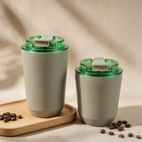 Tasse à café en acier inoxydable 8oz 12oz avec revêtement en céramique, logo personnalisé, couleur, pour voyage en extérieur, thermos, vente en gros, nouvelle tendance