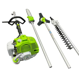 Novo 4 em 1 Multi Função Ferramentas Set Escova Cortador Hedge Trimmer Side Pack Pole Chainsaw Machine