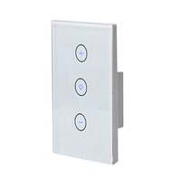 10A Smart Tuya WIFI tactile panneau de verre interrupteur mural APP télécommande Intelligent gradation éclairage maison Durable royaume-uni 240v