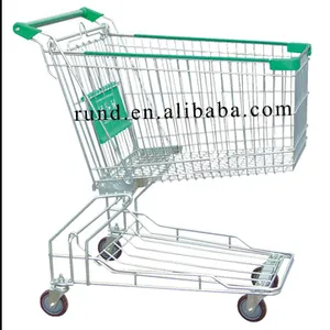 R D High Quality Supermarket Shopping Trolley Shopping Cart for Store Metal Style