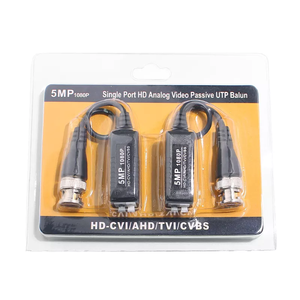 Transmisor de vídeo para Cctv, <span class=keywords><strong>Balun</strong></span> Coaxial, tvi/cvi/ahd/cvbs, 5MP, 1080p, 1Ch, Hd, analógico, pasivo, Utp, <span class=keywords><strong>Balun</strong></span>, par trenzado - Product Image 6