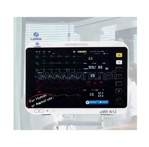 LANNX uMR N12 Moniteur de signes vitaux à écran tactile de qualité avec utilisation d'animaux humains Multi Paramètres ICU pet Surveillance des patients cardiaques