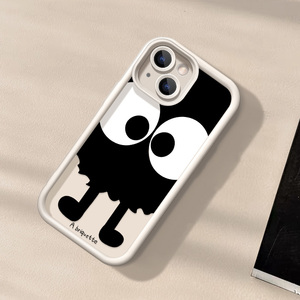 Custodia per telefono Goofy Big-Eyed Soot Ball dipinta, adatta per <span class=keywords><strong>Apple</strong></span> <span class=keywords><strong>iPhone</strong></span> 17 16 15 14 Pro Max, supporta la personalizzazione fai-da-te - Product Image 2