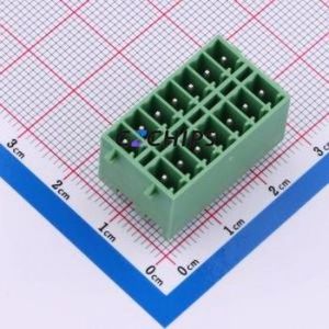 DB2EVHBG-3.5-2*7P-GN Plug-in Terminal Block Through hole,P=3.5mm Connector Board-to-Board / Socket Closed Snap Fixing 2x7P 3.5mm - Product Image 1