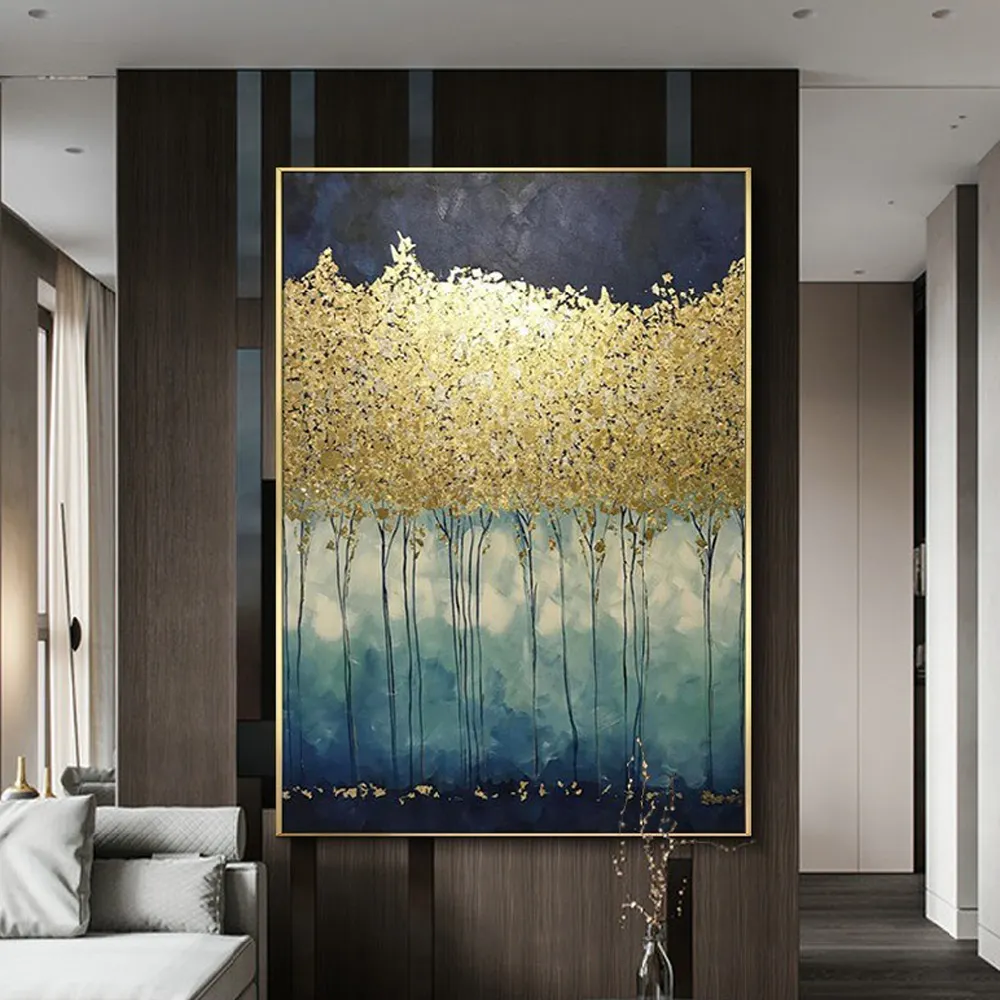 Oil Painting Seven Wall Arts 100% Handmade Painting Artwork Abstract Oil Painting on Canvas for Living Room
