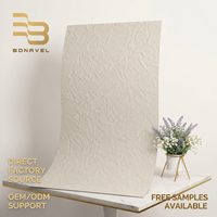 Panel Batu Fleksibel Beige Rockcut Tahan Api Tahan Air Ultra Tipis MCM untuk Pelapis Dinding Interior & Eksterior