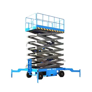 Chufeng CE Approved 8m 12m Stable Structure Mobile Scissor Aerial Lift for Renting