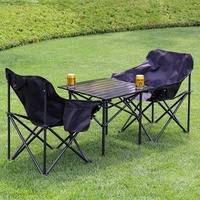 Ensemble table à manger d'extérieur au design moderne Table et chaises de restaurant de jardin pliables pour le mobilier d'extérieur