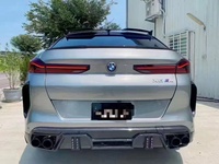 Kit carrosserie large en fibre de carbone véritable 3K diagonale, amélioré et modifié, adapté aux BMW X6M F96 20-22