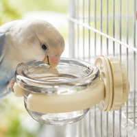 Distributeur automatique de nourriture pour animaux de compagnie, carré et circulaire, à gravité, pour oiseaux, hamsters, petits animaux