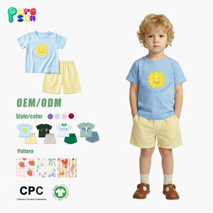 Ensemble de shorts pour enfants personnalisé avec appliques de voitures, tenue de boutique pour tout-petits, vêtements smockés pour garçons, décontracté, 100% coton, printemps-été - Product Image 4