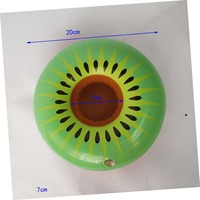 Porte-boissons flottant gonflable en forme de kiwi, support de tasse pour boissons de piscine, accessoire de fête estivale pour la plage et la piscine