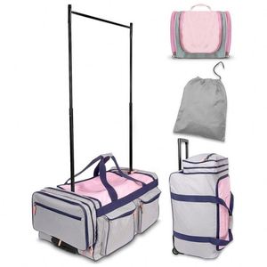 Sac de danse BSCI avec support pour costumes et grand sac de voyage à roulettes, sac à dos de sport d'extérieur avec couvercle de protection - Product Image 1