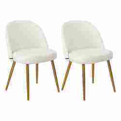 Hengming Langlebiger PU-Leder Esszimmerstuhl mit Metallbeinen Ohne Armlehnen Modernes Design 2er-Set für Ess-/Wohn-/Küchenräume - Product Image 5