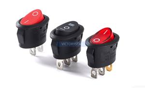Elliptical Kcd1 Boat Shaped Switch Black Red <strong>2</strong> <strong>3</strong> pins <strong>2</strong> <strong>3</strong> gears 10a silver contact power b - Product Image 4
