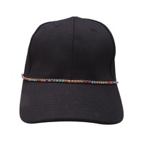 En gros, chaînes décoratives pour chapeaux, détachables, DIY, en métal, avec strass, style baseball, pour camionneurs et chapeaux de femme, accessoires de chaîne