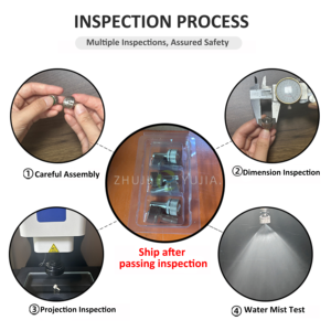 Nhanh chóng điều chỉnh hệ thống làm mát vòi phun áp suất thấp hình quạt 8mm Đầu nối vòi phun sương tưới vườn phun - Product Image 6