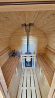 Sauna de jardin compact pour 2 personnes, idéal pour les familles ayant un petit espace de cour