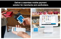 Terminal de lecteur de carte MSR IC 13.56Mhz dispositif de paiement nfc avec Type-C I9