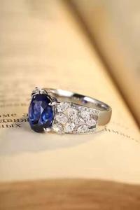 Luxury 925 Sterling Silver Moissanite <b>Diamond</b> <b>Ring</b> Brilliant Cut Fine Jewelry for Wedding and Engagement - Product Image 3