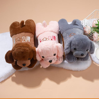 Usine hiver ménage dessin animé en peluche chaud chauffe-mains avec fermeture éclair amovible chauffage électrique sac d'eau chaude