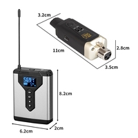 Système de monitoring intra-auriculaire sans fil UHF professionnel avec émetteur-récepteur XLR pour les performances de groupe sur scène