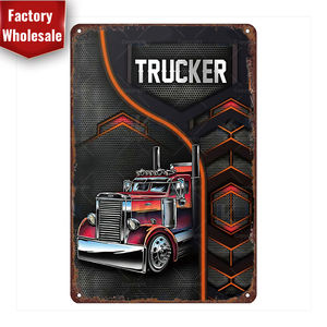 Carteles de hojalata de diseño Industrial Retro Vintage, cartel de Metal para amantes de las máquinas de coser, <span class=keywords><strong>camioneros</strong></span> inspiradores, regalos colgantes motivacionales - Product Image 1