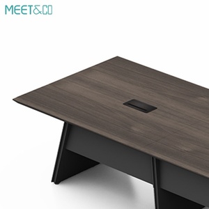 Modern Multifunction E1 MDF <b>Large</b> Conference Table for Office School Hospital Workshop Wood Furniture by Supplier - Product Image 5