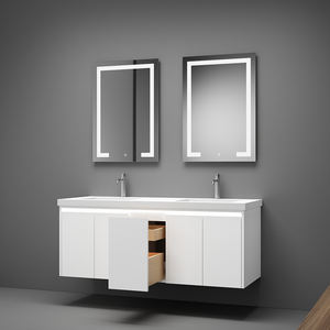 Meuble-lavabo mural en bois massif de haute qualité avec fermeture amortie, fabriqué au Vietnam - Product Image 3